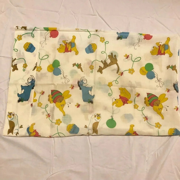 Vintage Winnie The Pooh Pillow Case Eeyore Kanga Owl - Picture 16 of 16